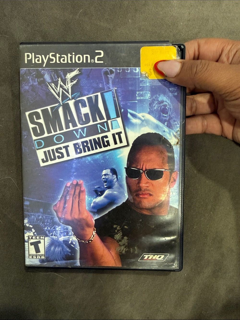 Sony PlayStation 2 WWF SmackDown Just Bring It - Blue Cover